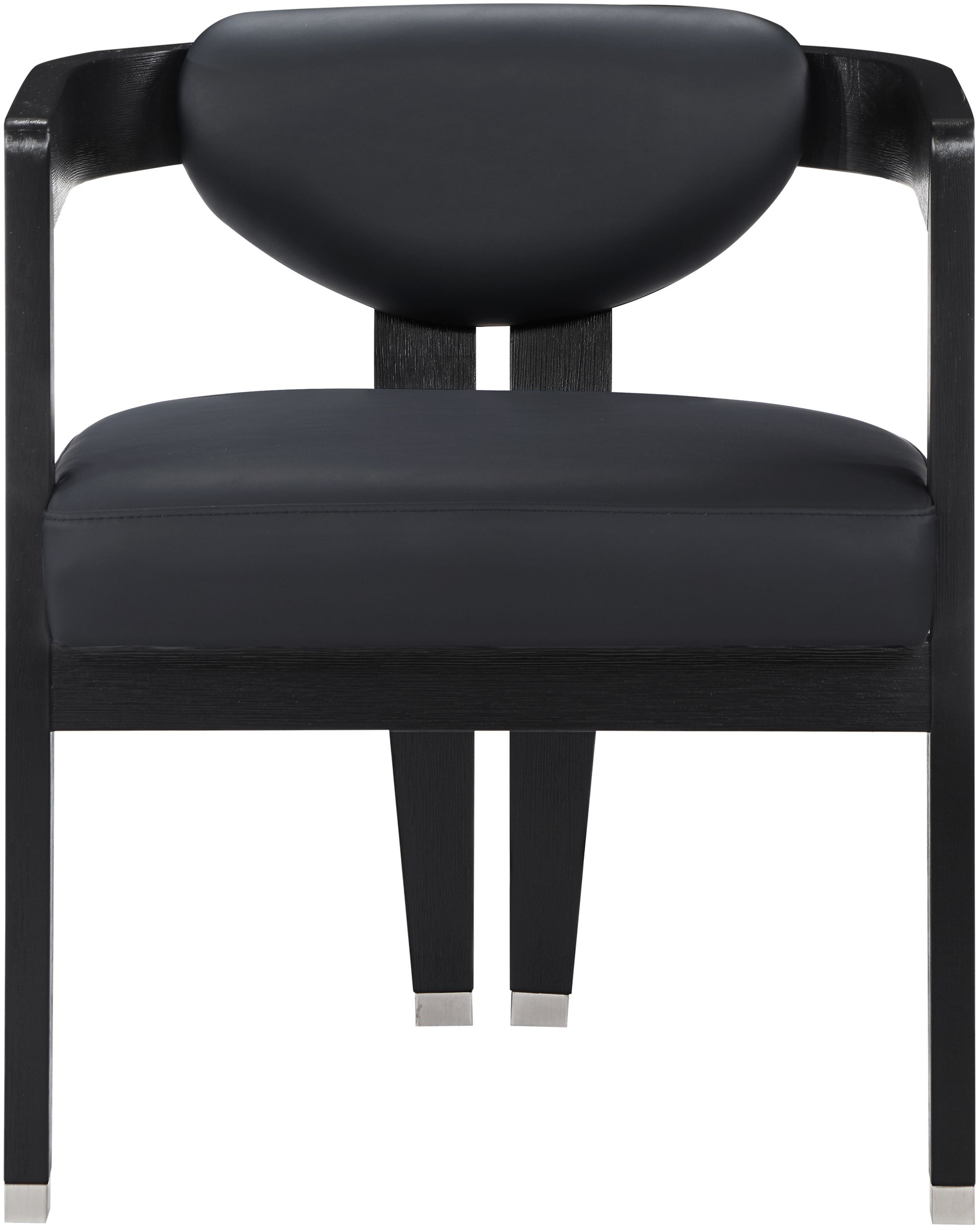 Carlyle Faux Leather Dining Chair with Solid Wood Frame