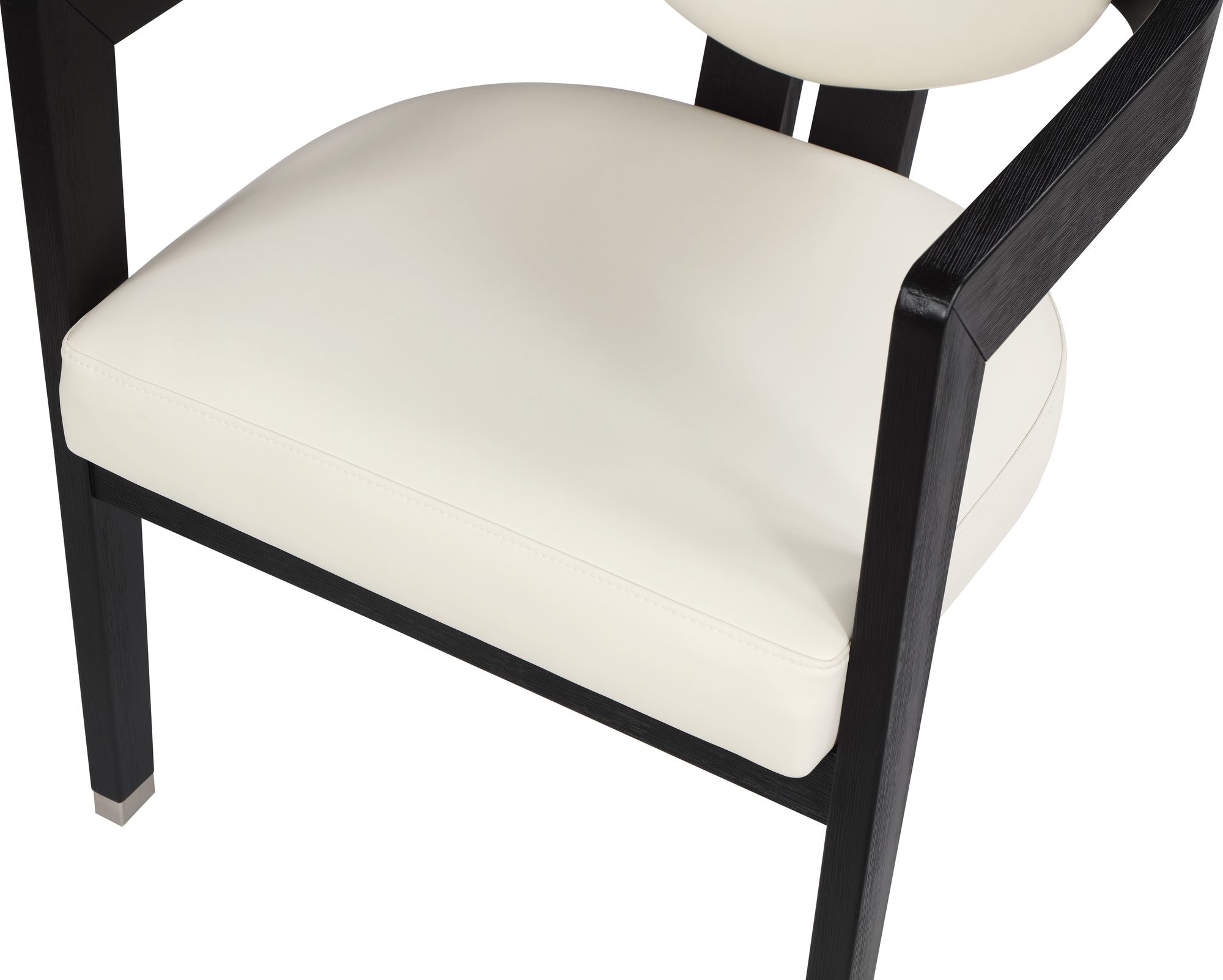 Carlyle Faux Leather Dining Chair with Solid Wood Frame