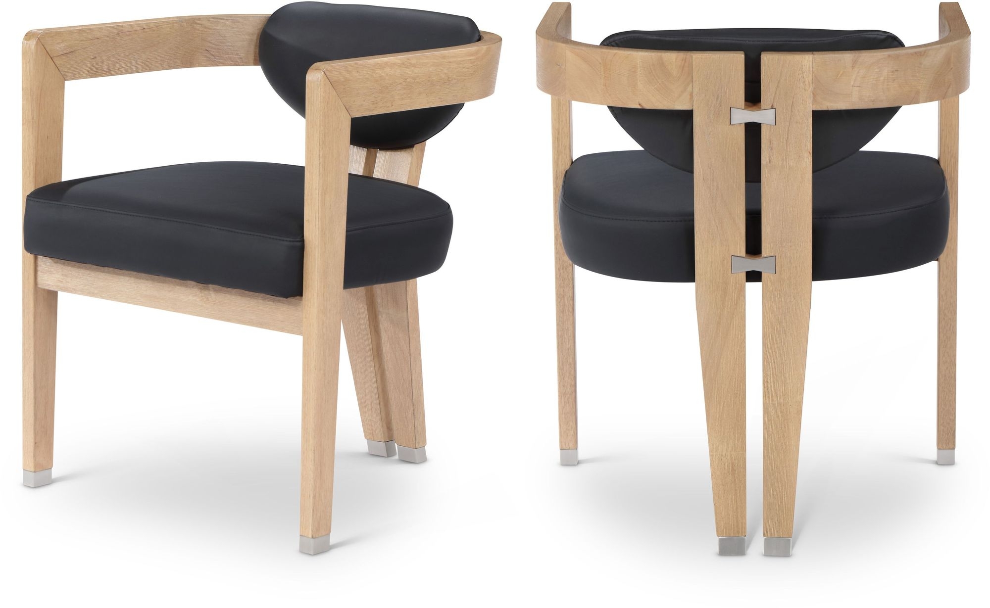 Carlyle Faux Leather Dining Chair with Solid Wood Frame