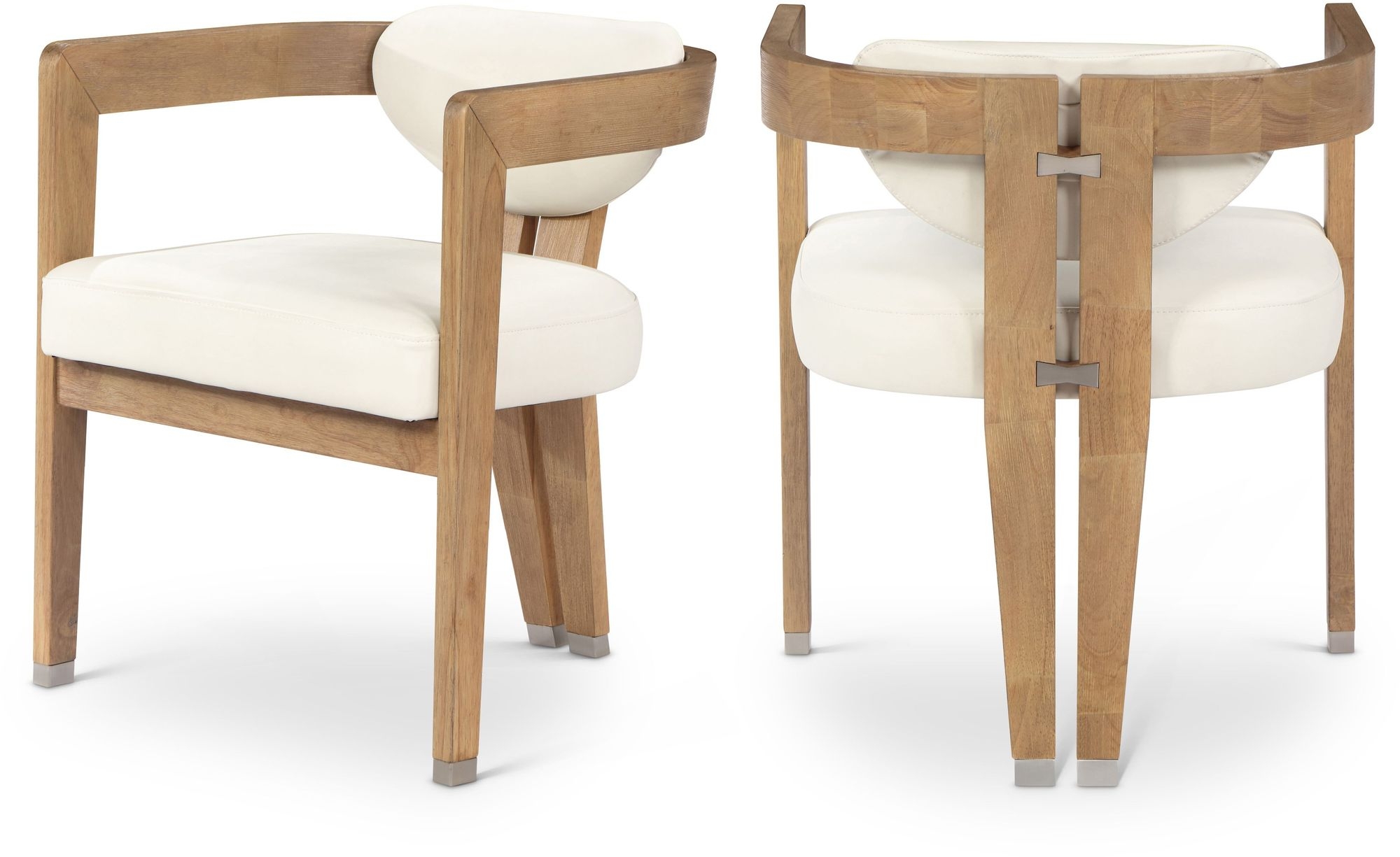Carlyle Faux Leather Dining Chair with Solid Wood Frame