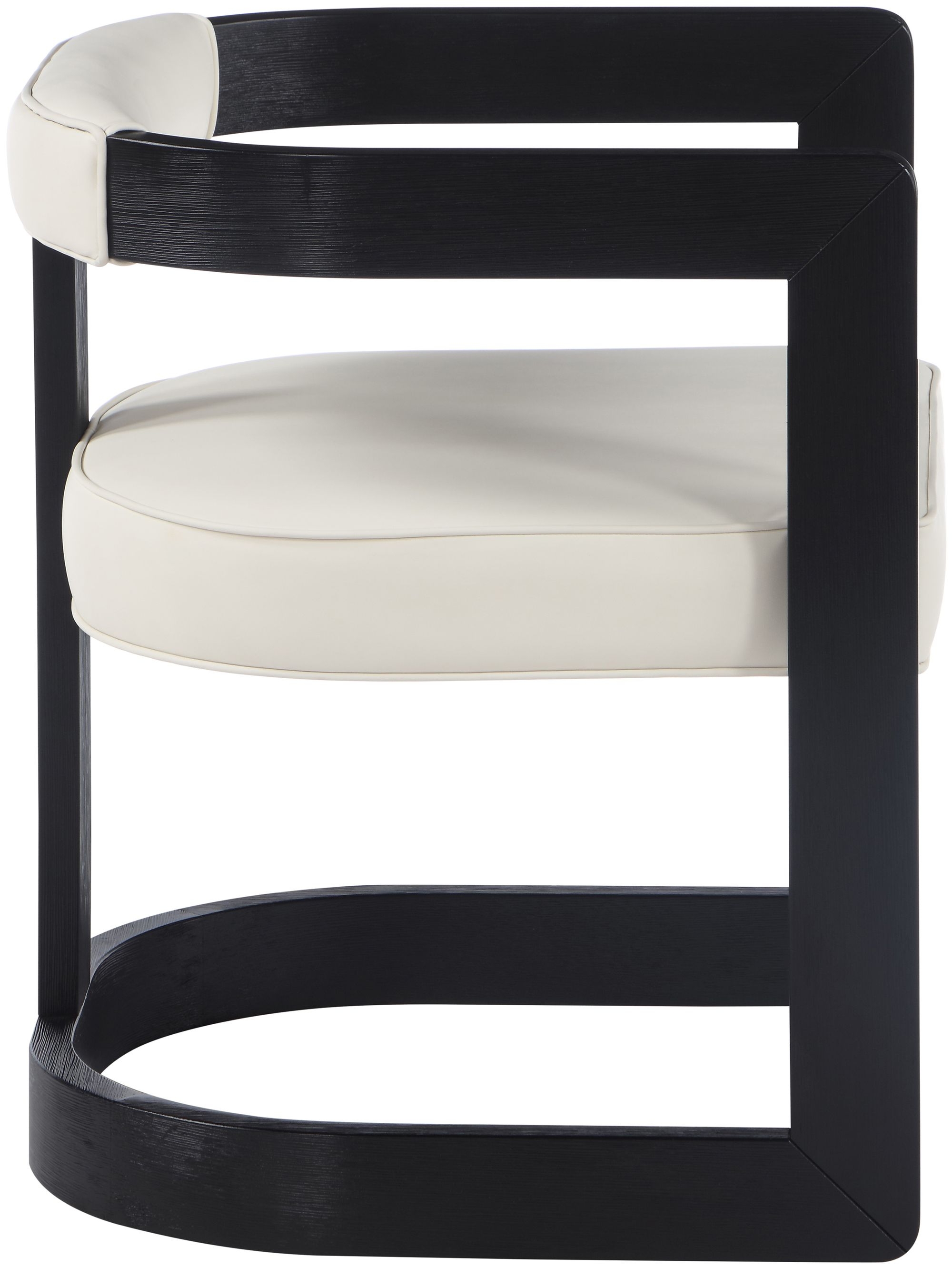 Manchester Faux Leather Dining Chair with Solid Wood Frame