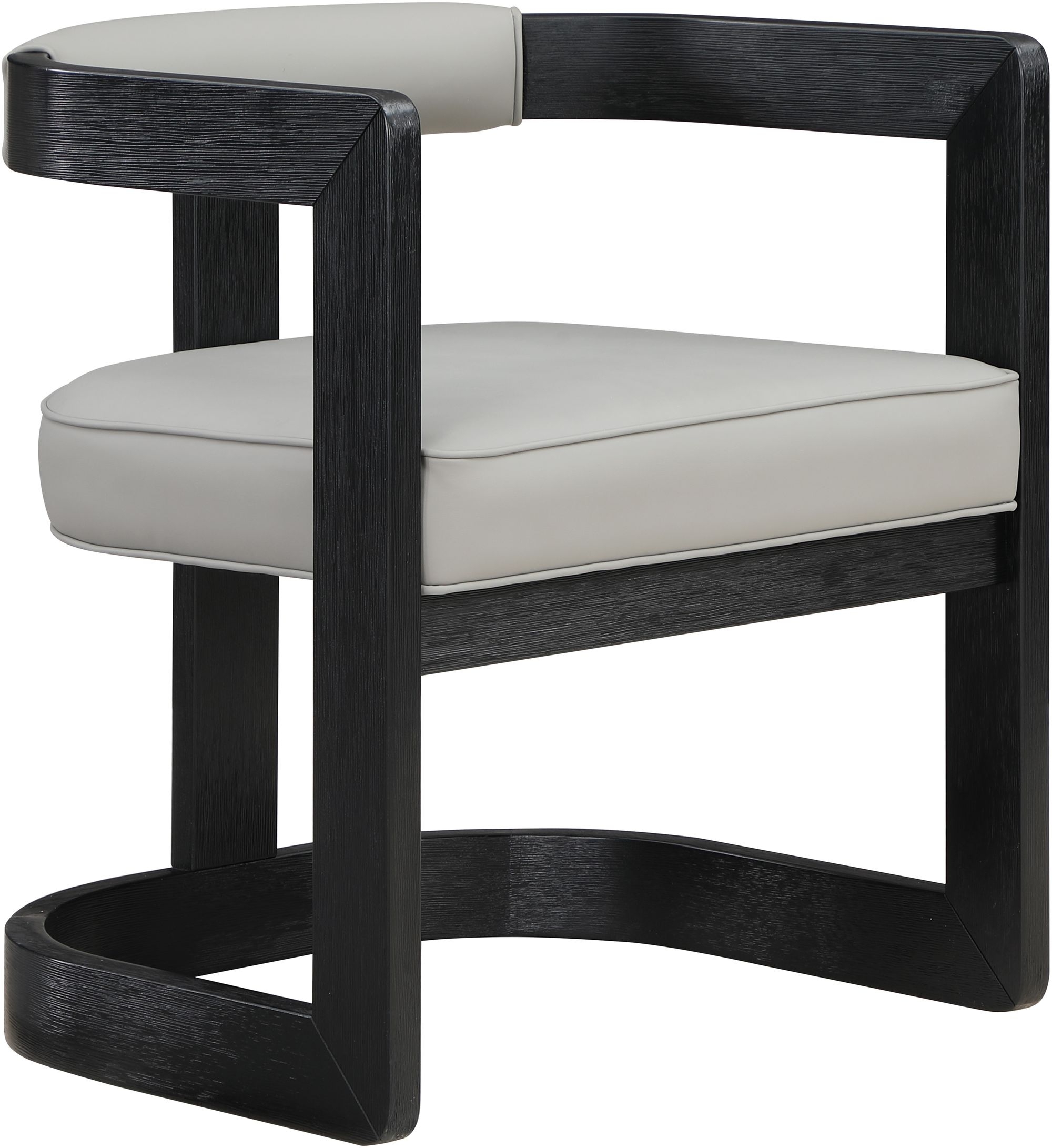 Manchester Faux Leather Dining Chair with Solid Wood Frame