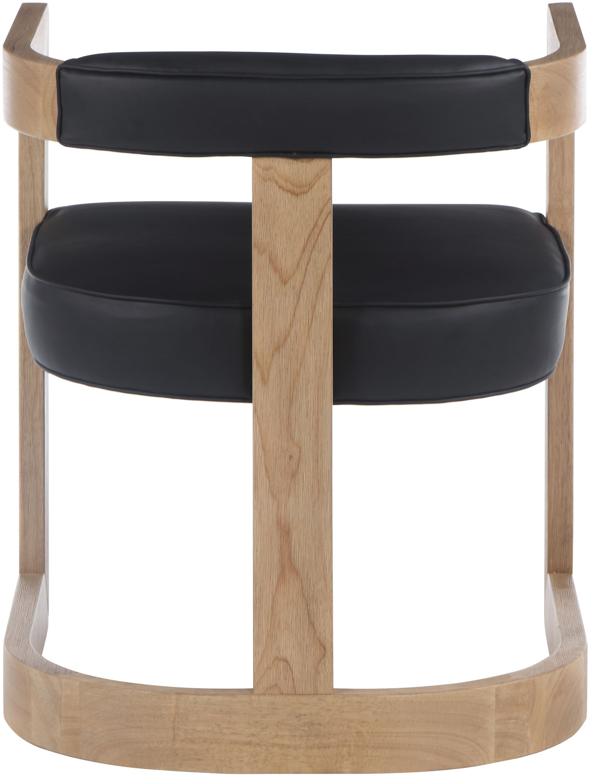 Manchester Faux Leather Dining Chair with Solid Wood Frame