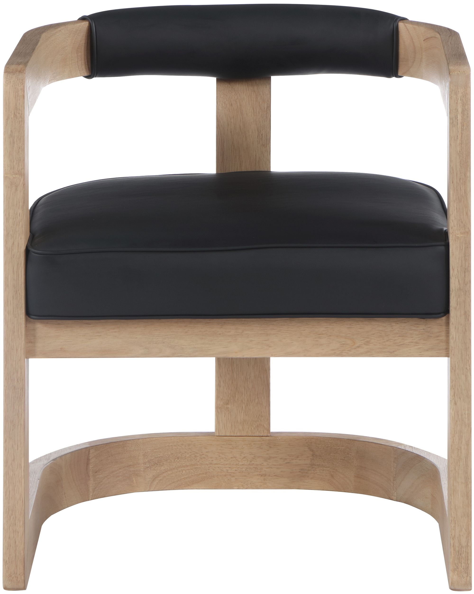 Manchester Faux Leather Dining Chair with Solid Wood Frame