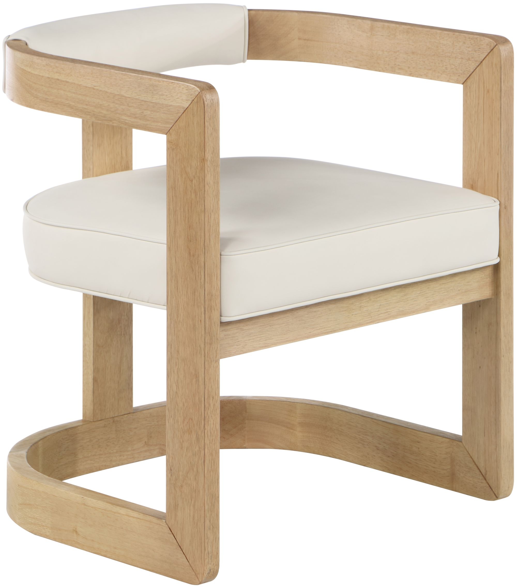 Manchester Faux Leather Dining Chair with Solid Wood Frame