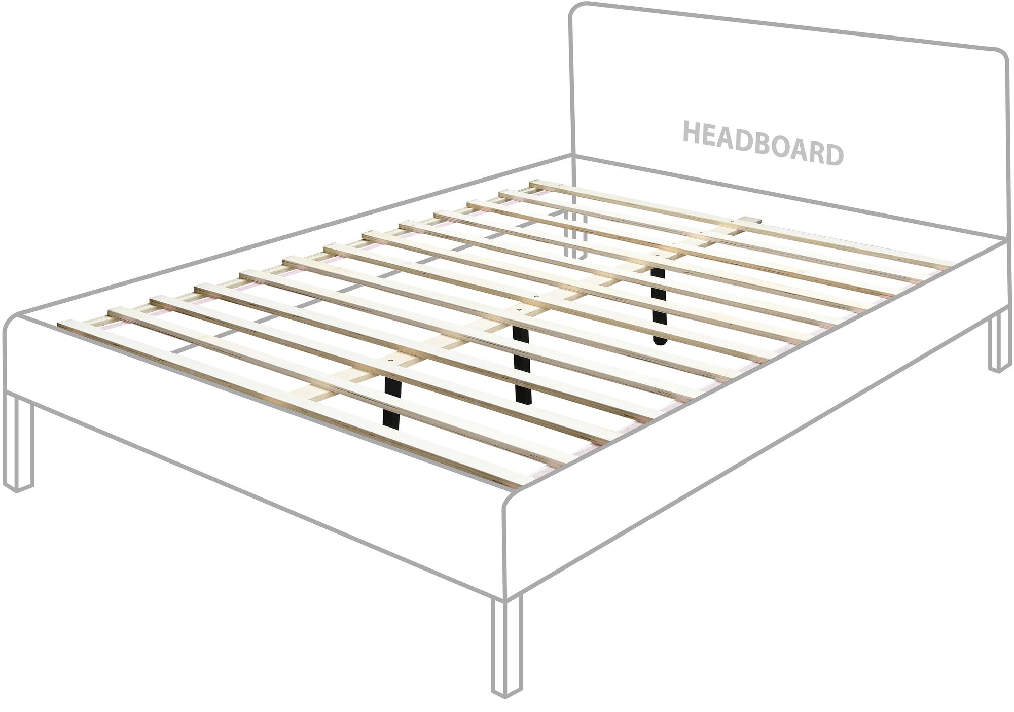 Siena Ash Wood Queen Size Bed