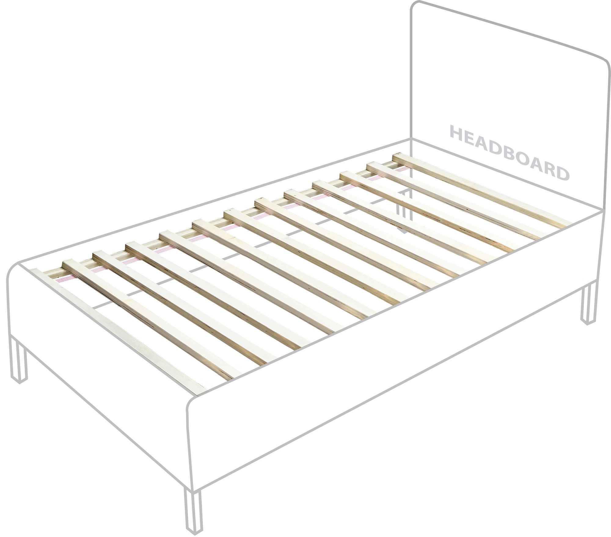 Siena Ash Wood Twin Size Bed