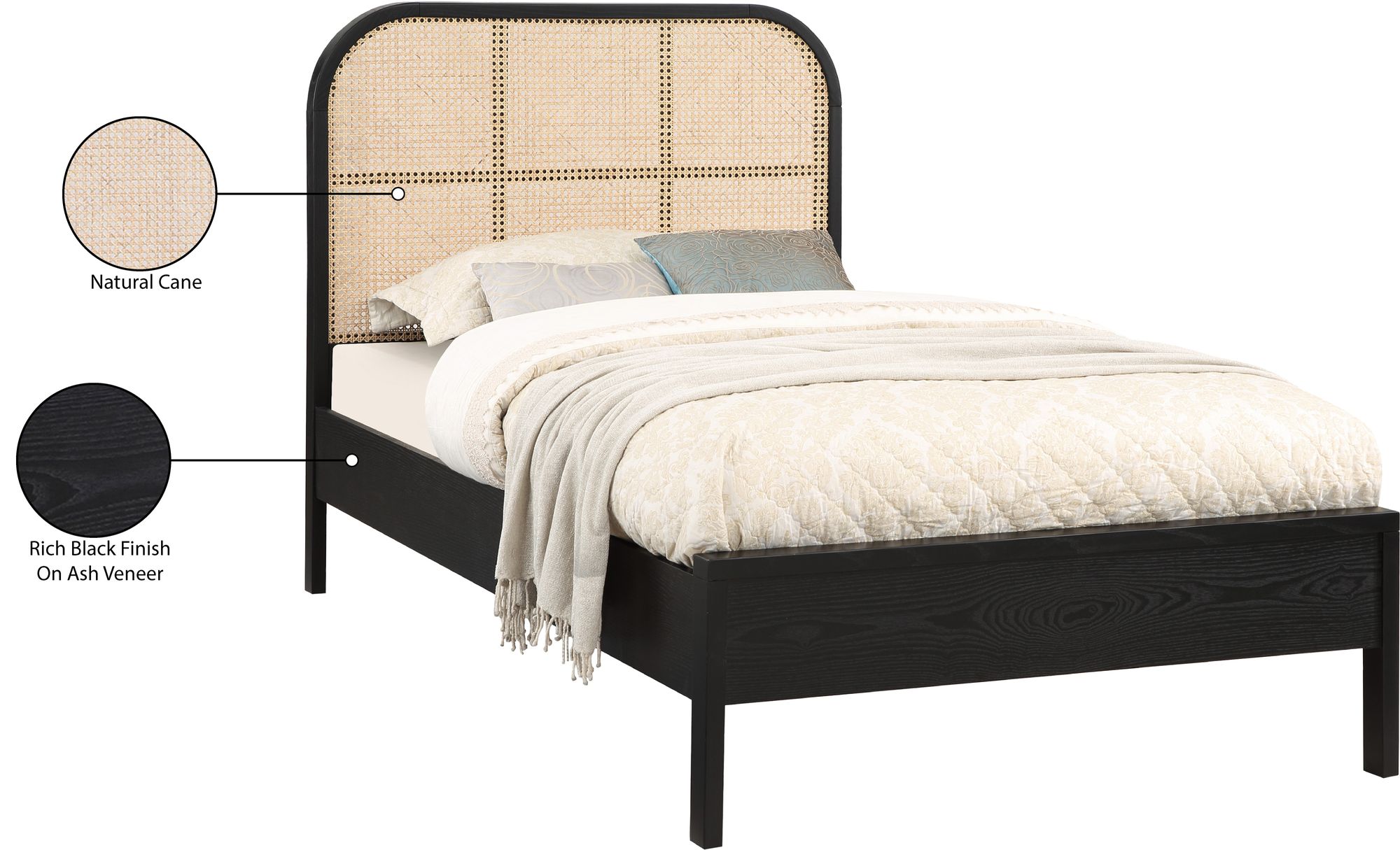 Siena Ash Wood Twin Size Bed