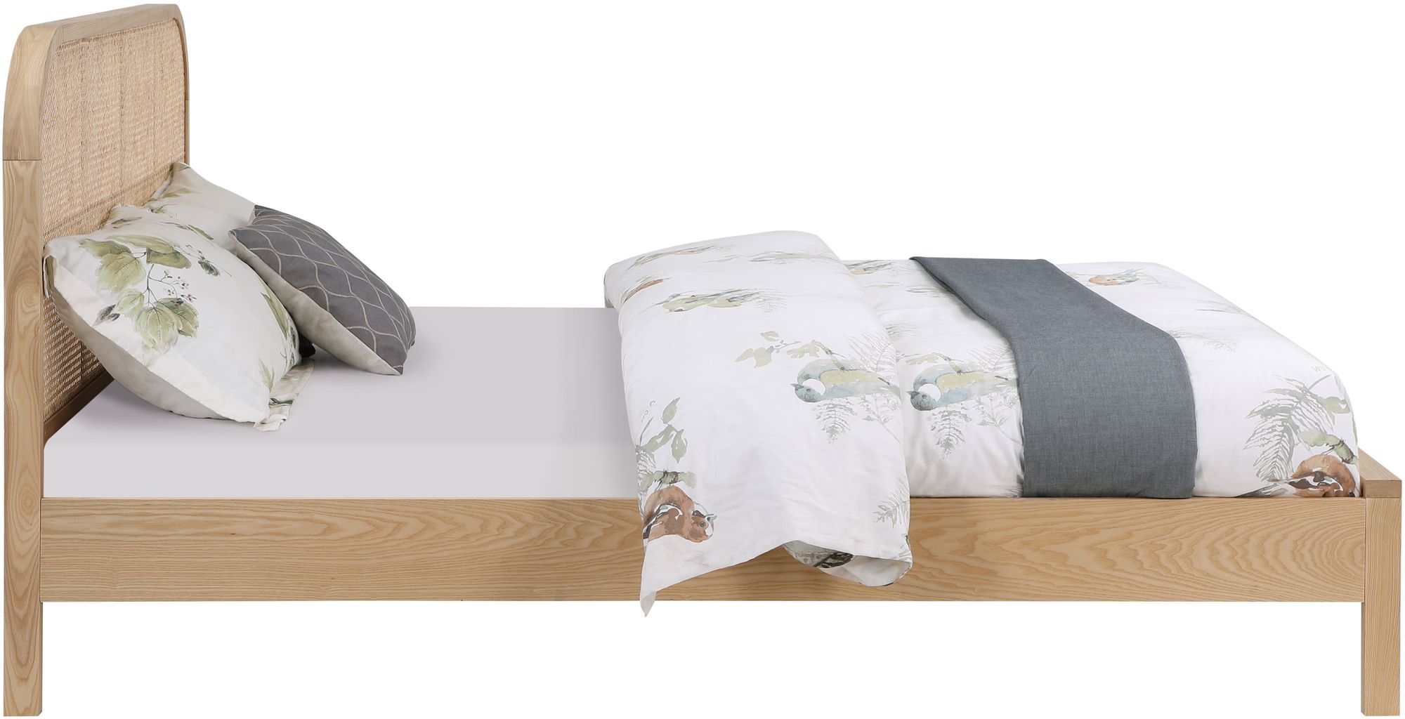Siena Ash Wood King Size Bed