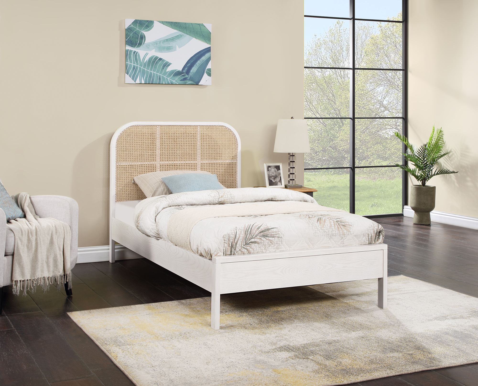 Siena Ash Wood Twin Size Bed