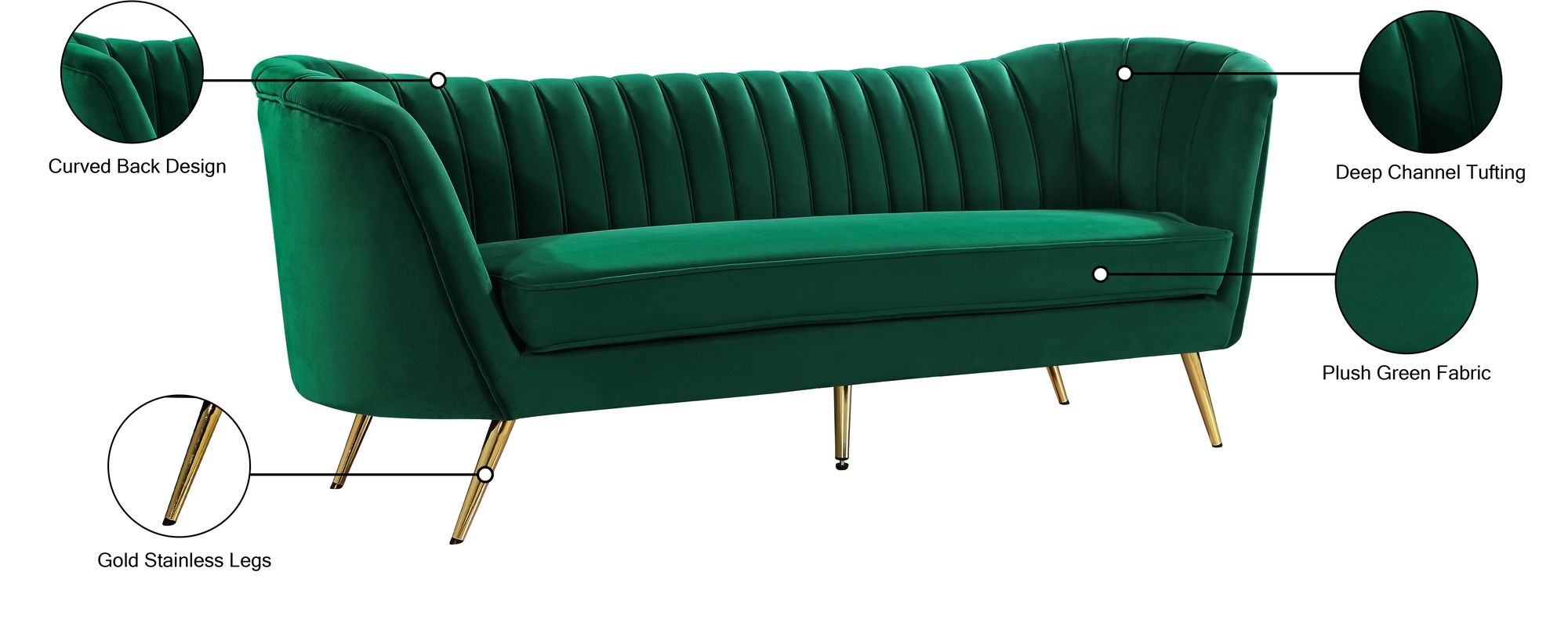 Margo Velvet Sofa
