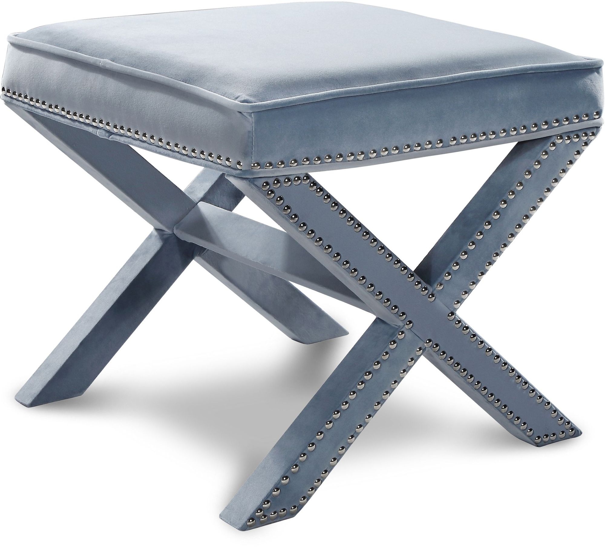 Nixon Velvet Ottoman/Bench