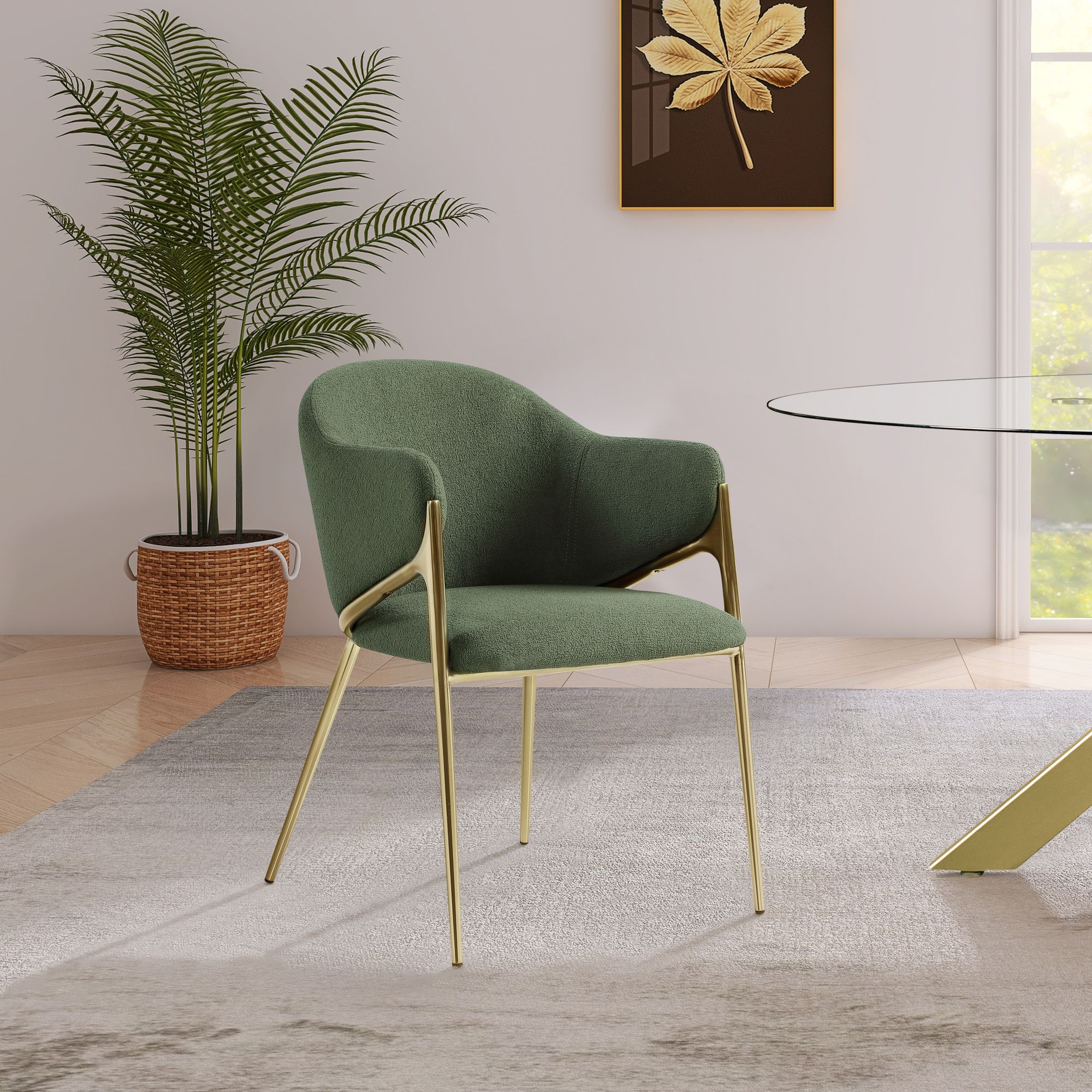 Nial Boucle Fabric Dining Chair