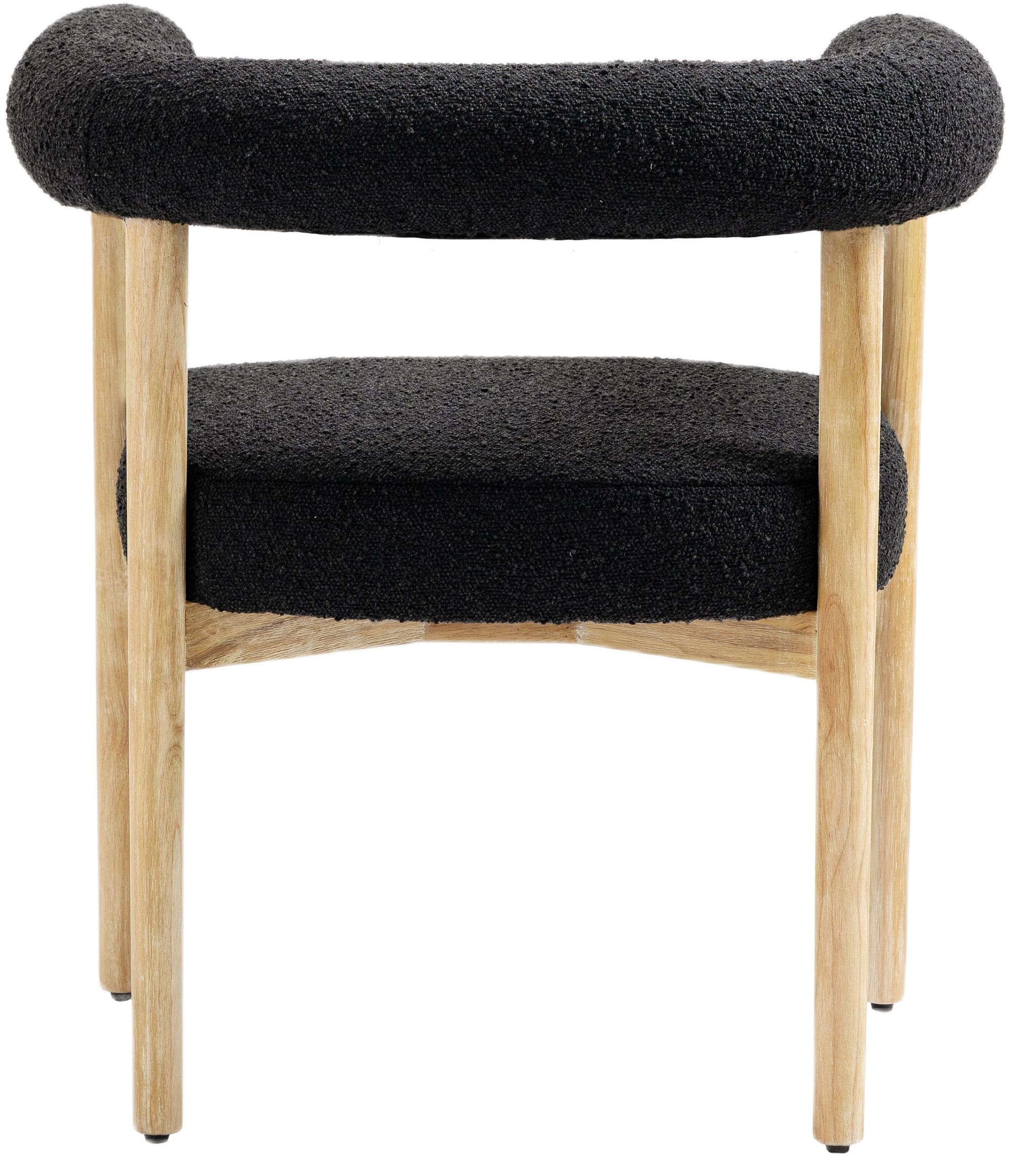 Hyatt Boucle Fabric Dining Chair with Solid Wood Frame