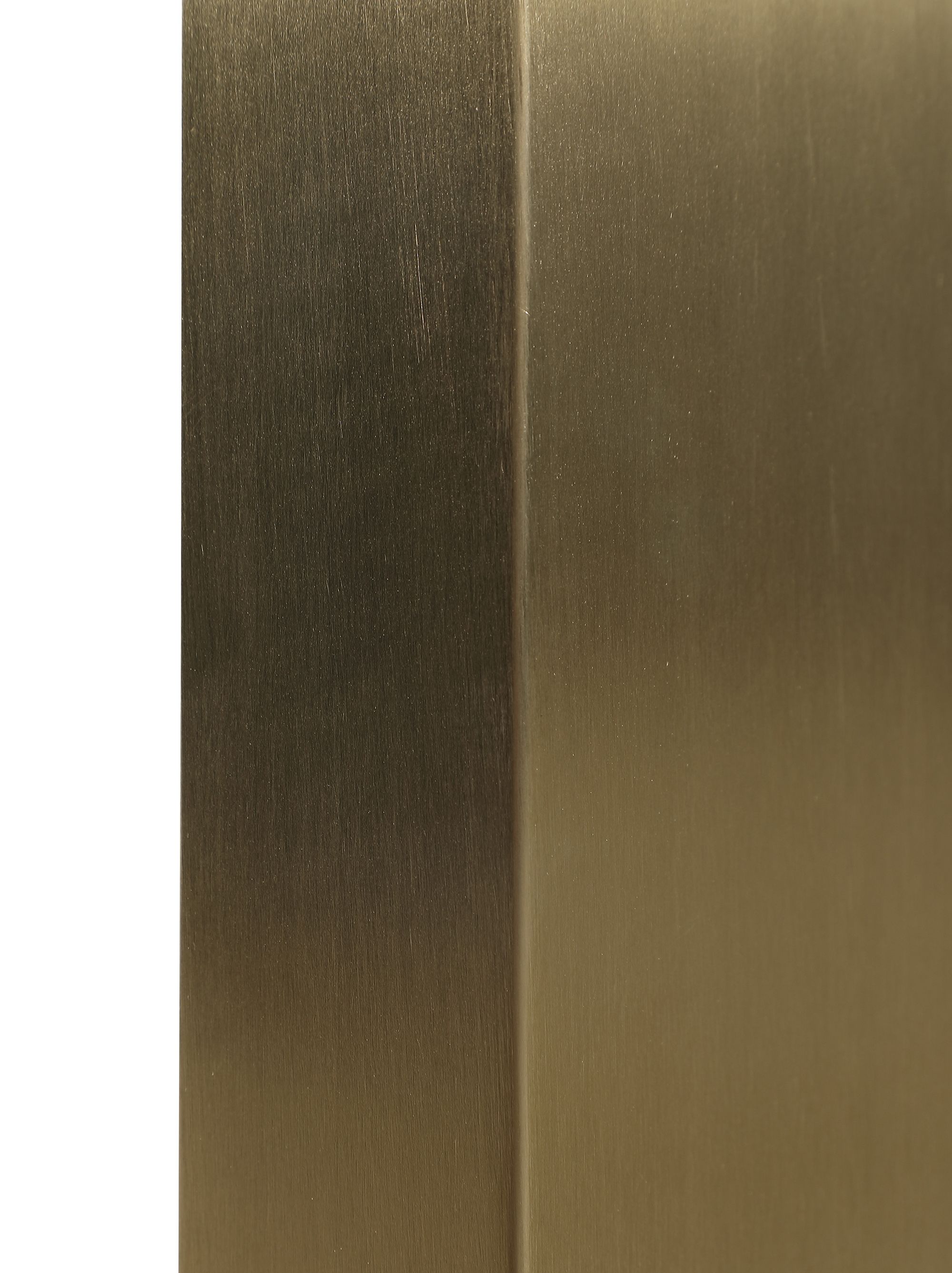 Immerse Extendable Rectangular Lacquer Dining Table with Brushed Gold Stainless Steel Base