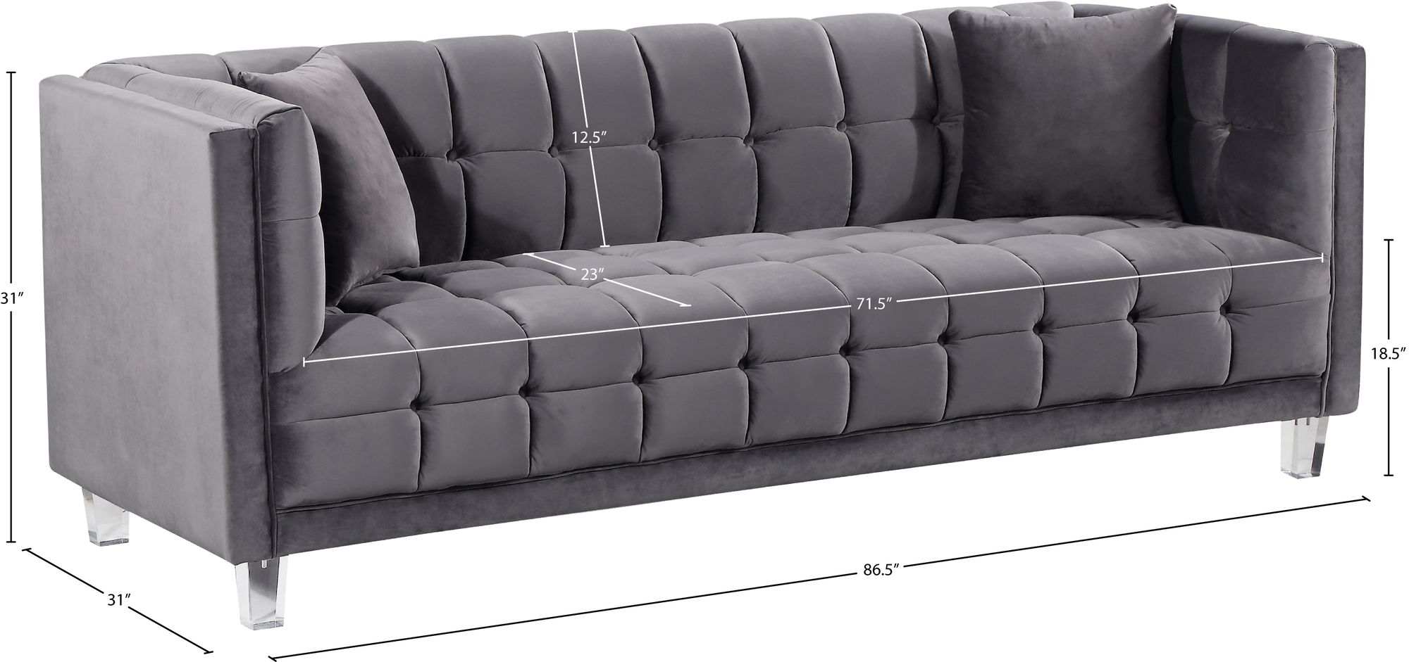 Mariel Velvet Sofa