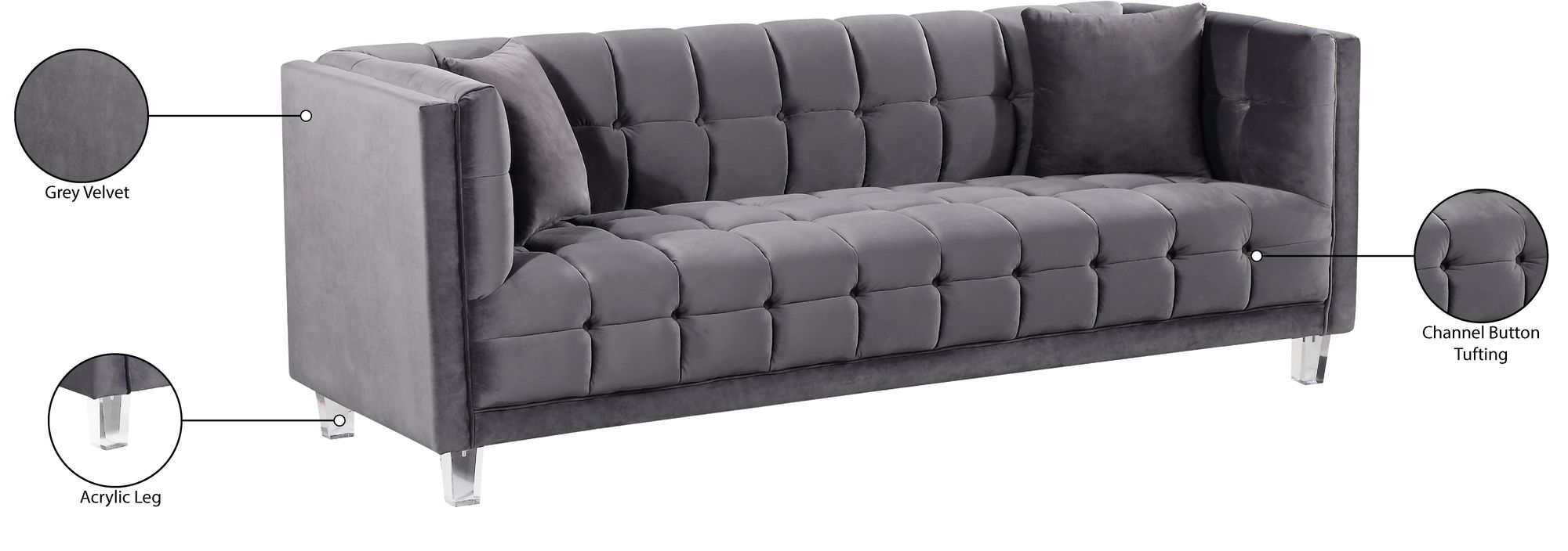 Mariel Velvet Sofa
