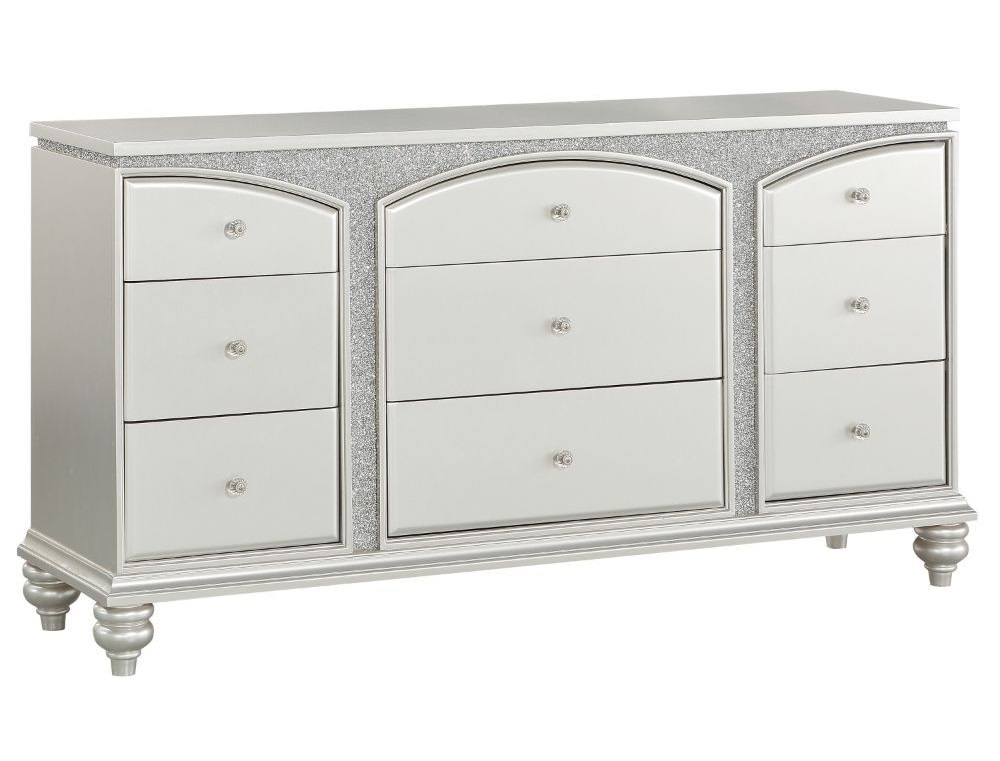 Global Furniture USA Pisa Metallic Grey Chest