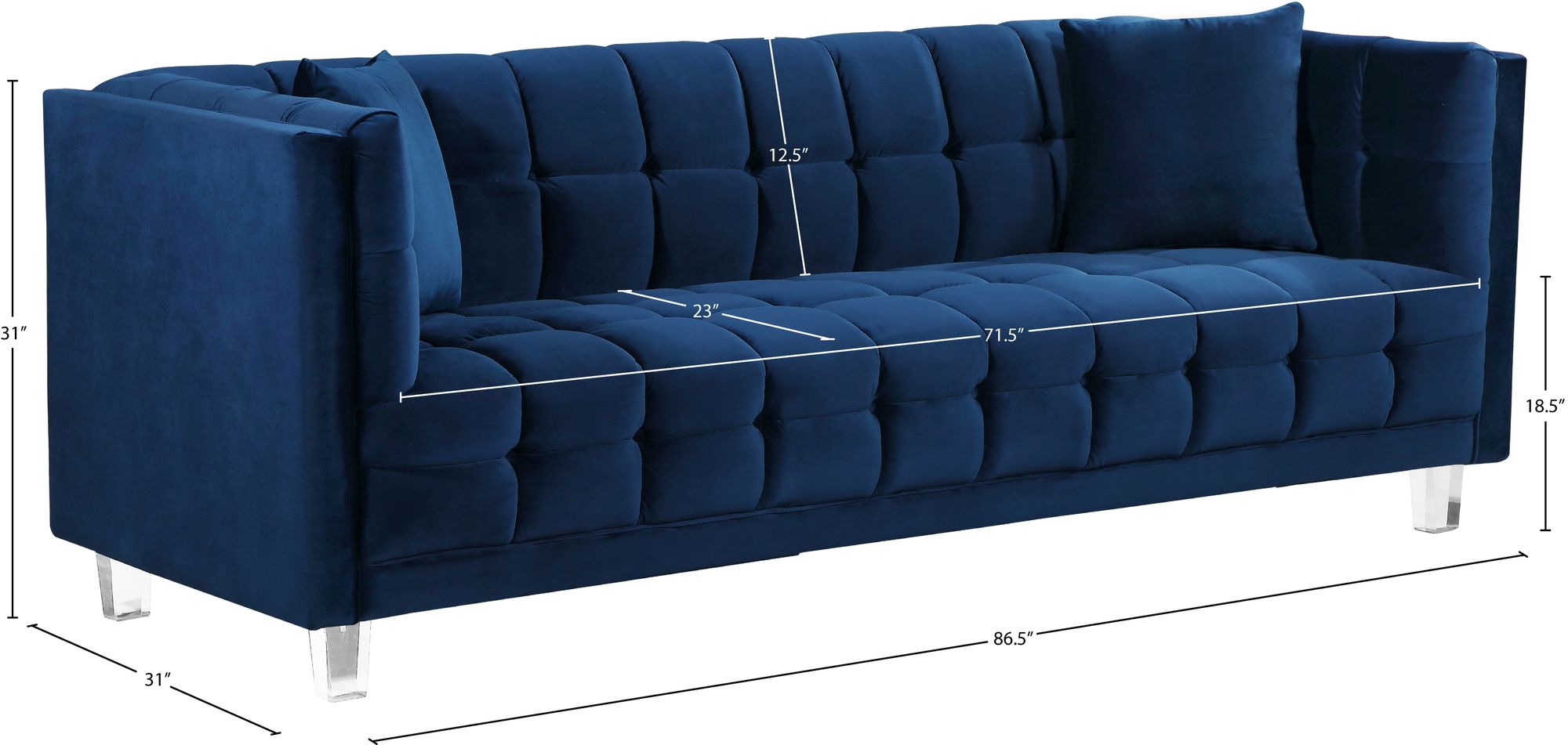 Mariel Velvet Sofa