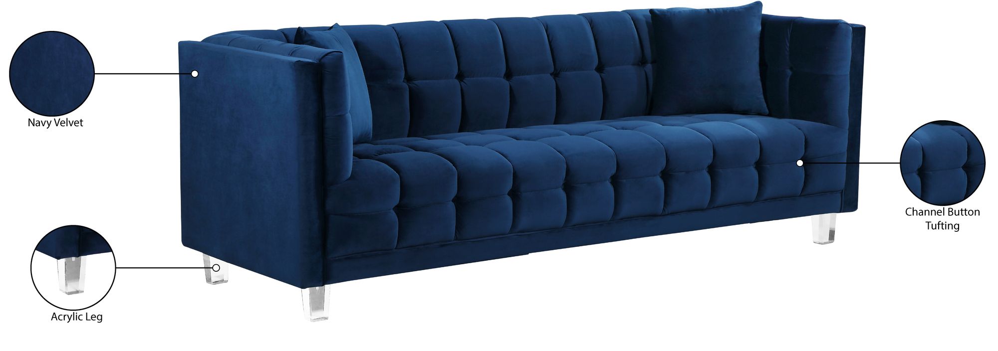 Mariel Velvet Sofa