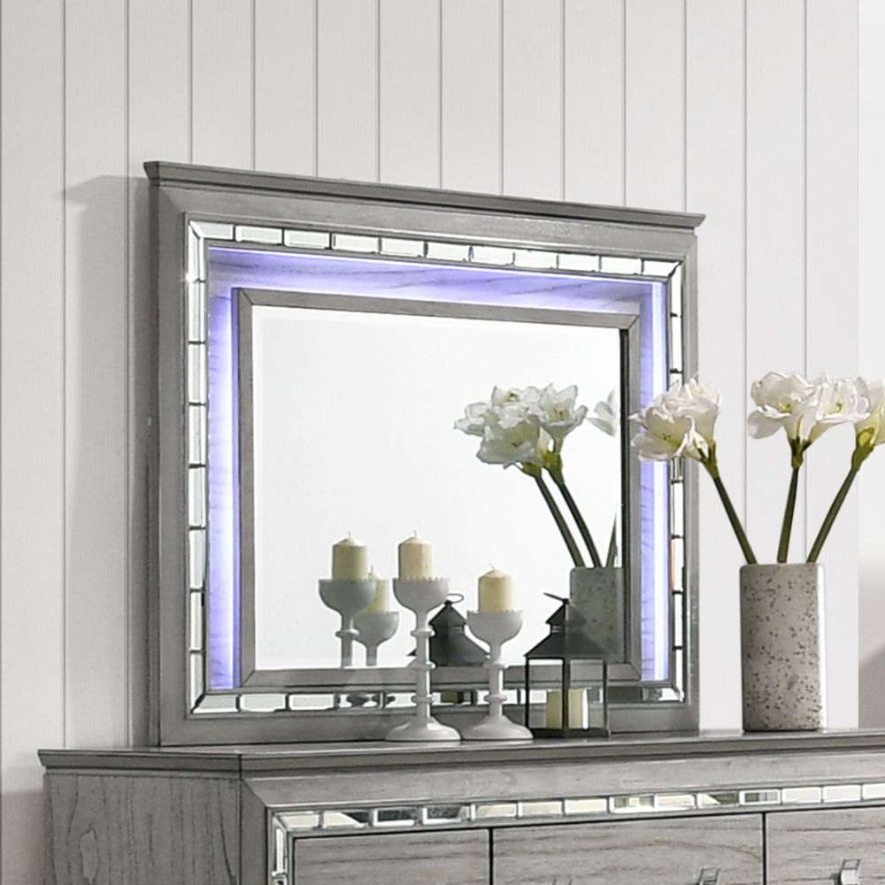 Antares Rectangular Mirror w/LED Lighting