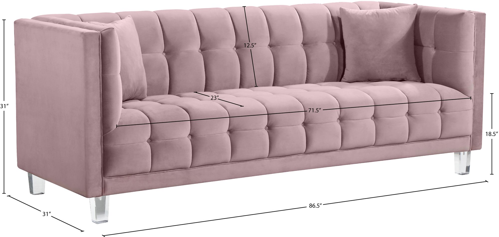 Mariel Velvet Sofa