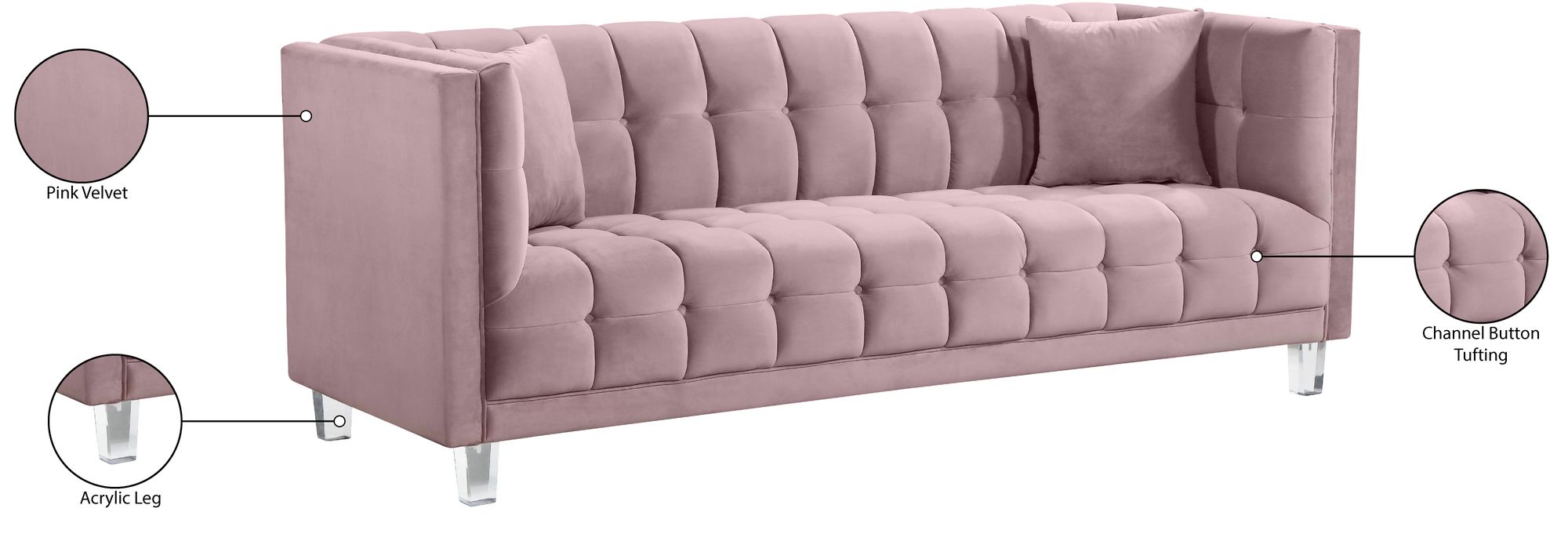 Mariel Velvet Sofa