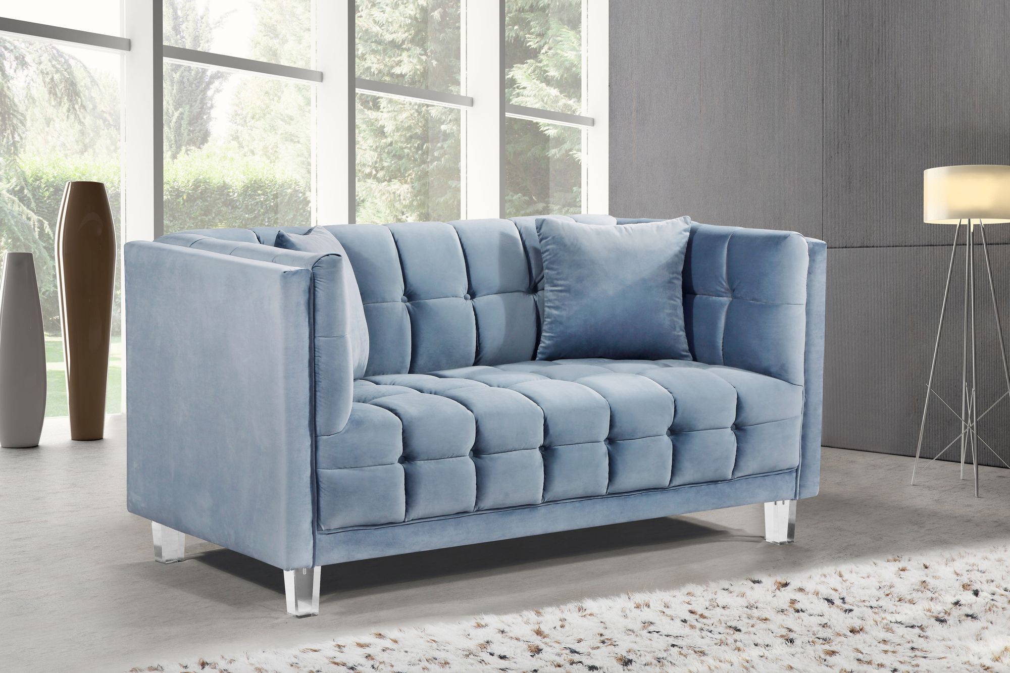 Mariel Velvet Loveseat