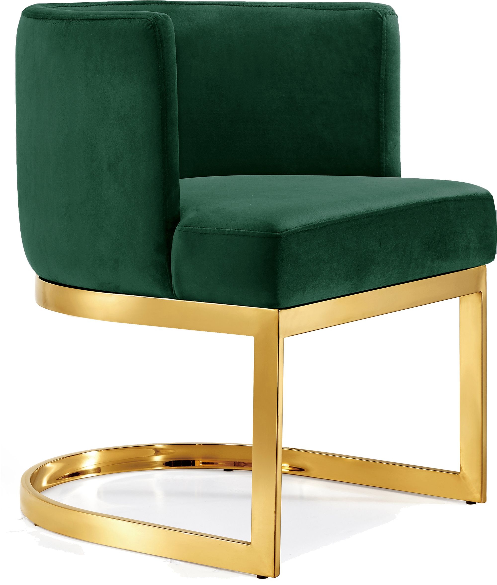 Gianna Velvet Dining Chair with Stainless Steel Base