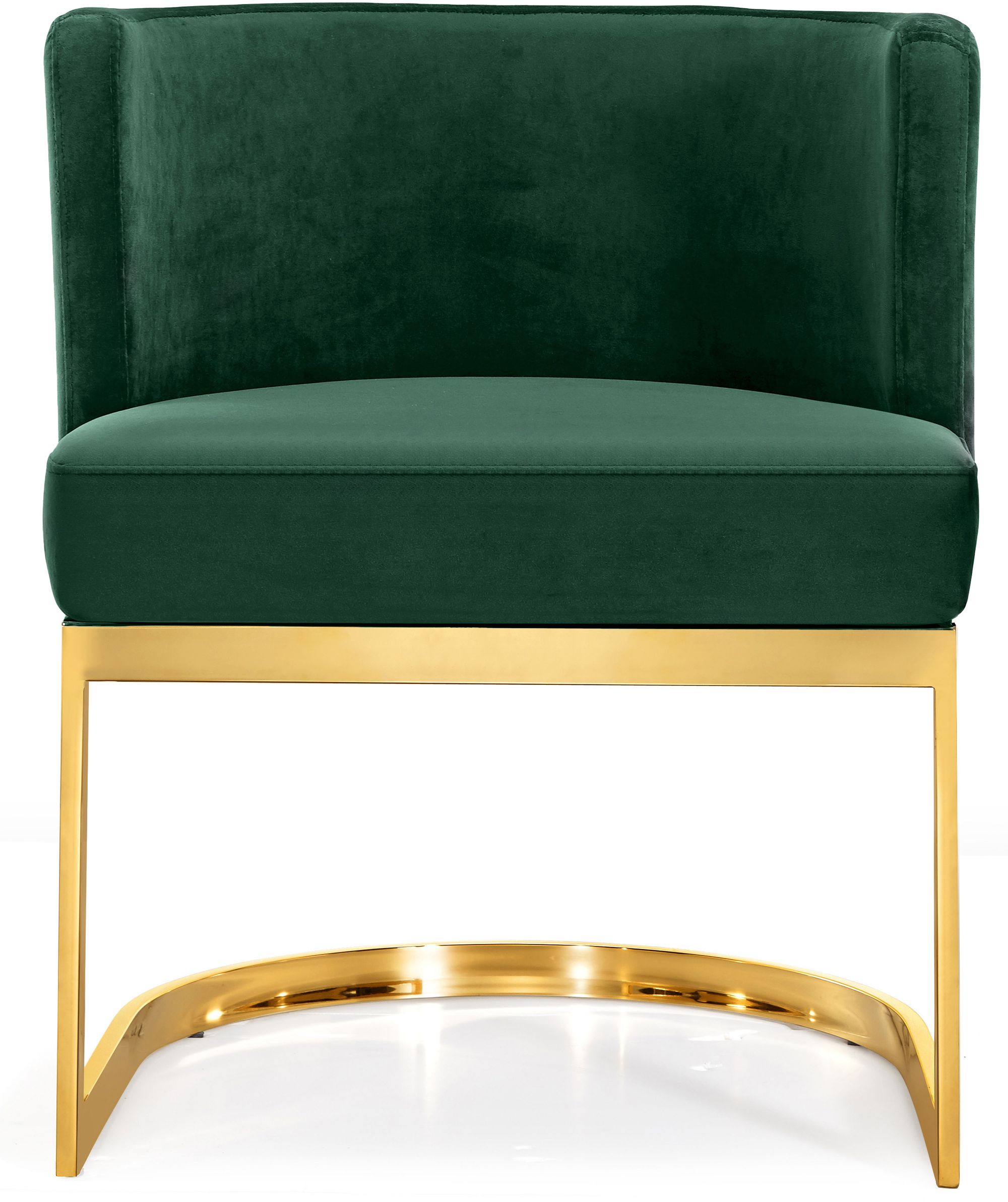 Gianna Velvet Dining Chair with Gold Stainless Steel Base