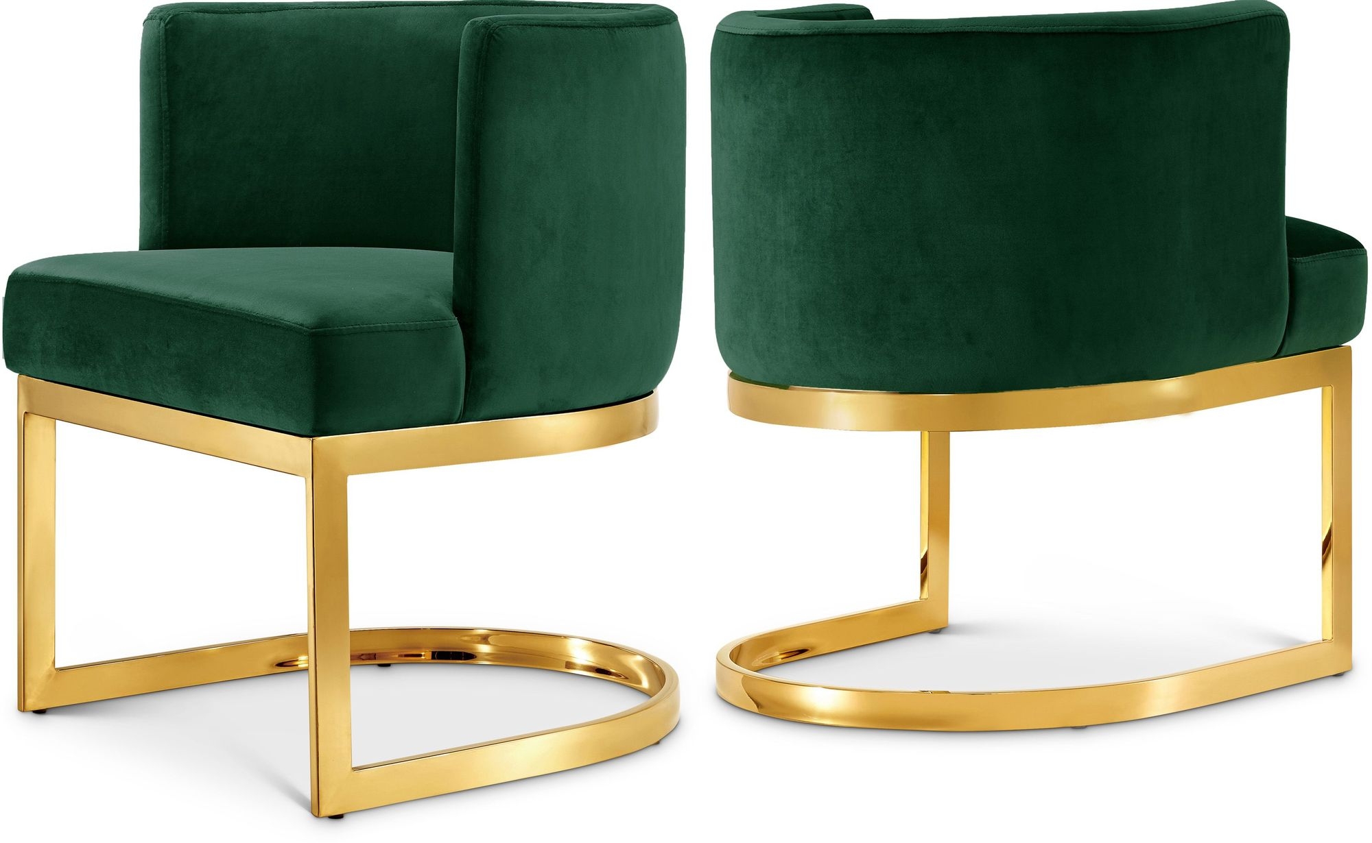 Gianna Velvet Dining Chair with Stainless Steel Base