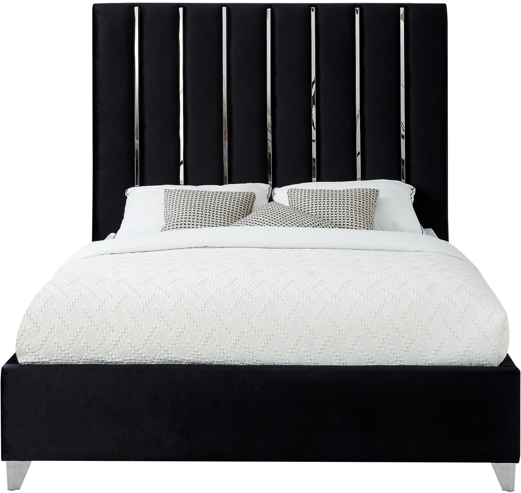 Enzo Velvet Full Size Bed
