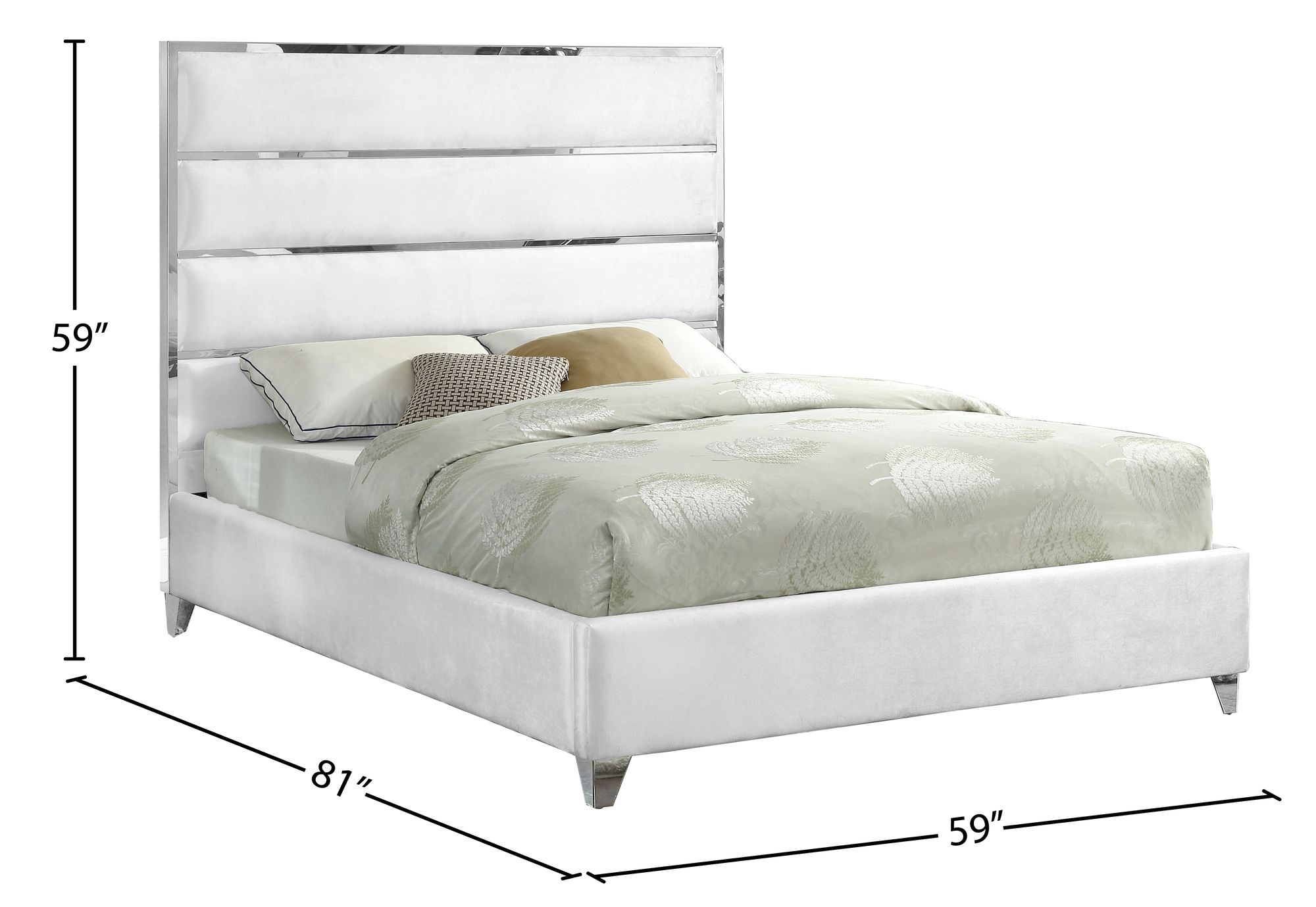 Zuma Velvet Full Size Bed