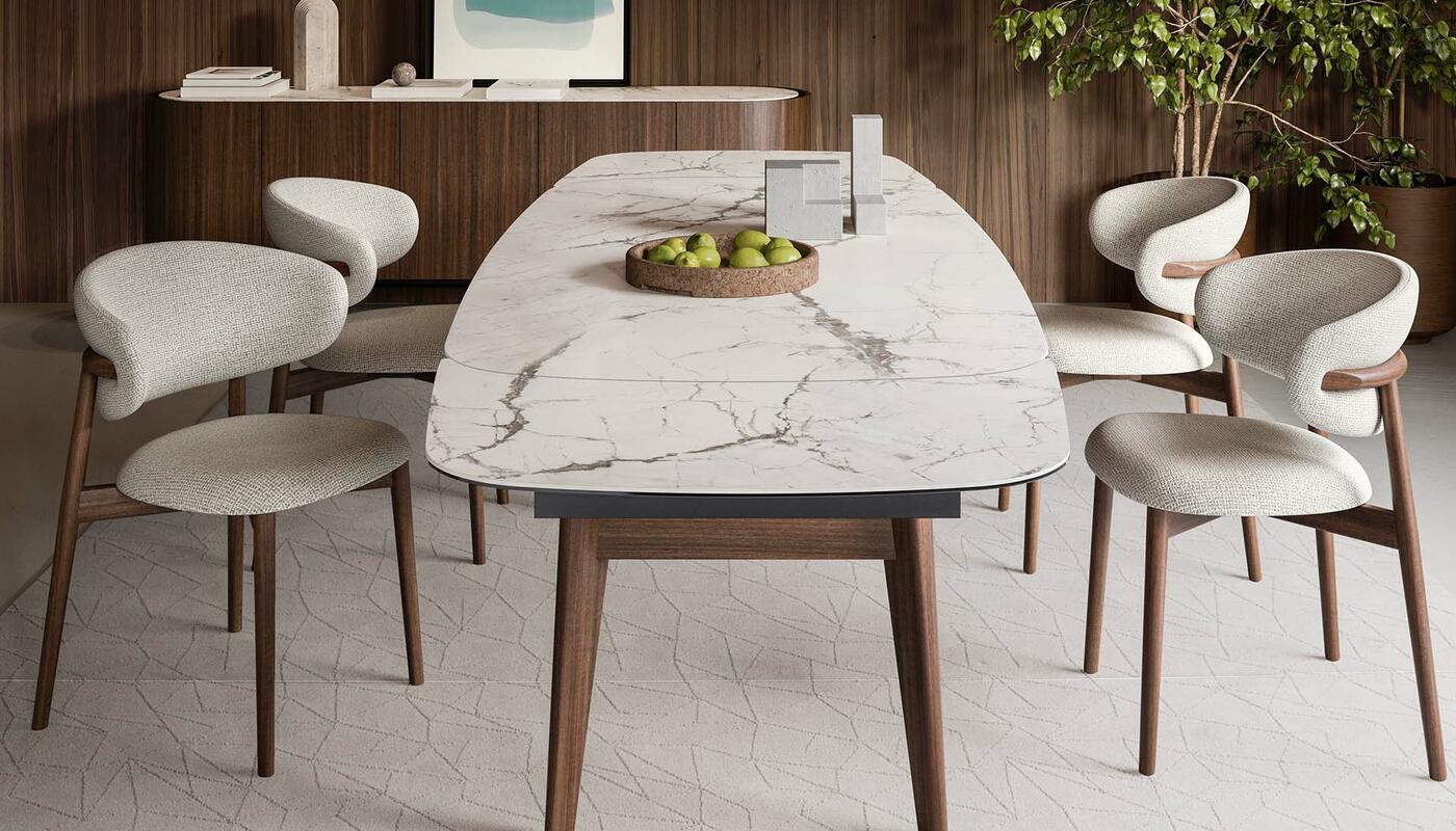 Oleandro Softer Faux Leather/Wood Dining Chair