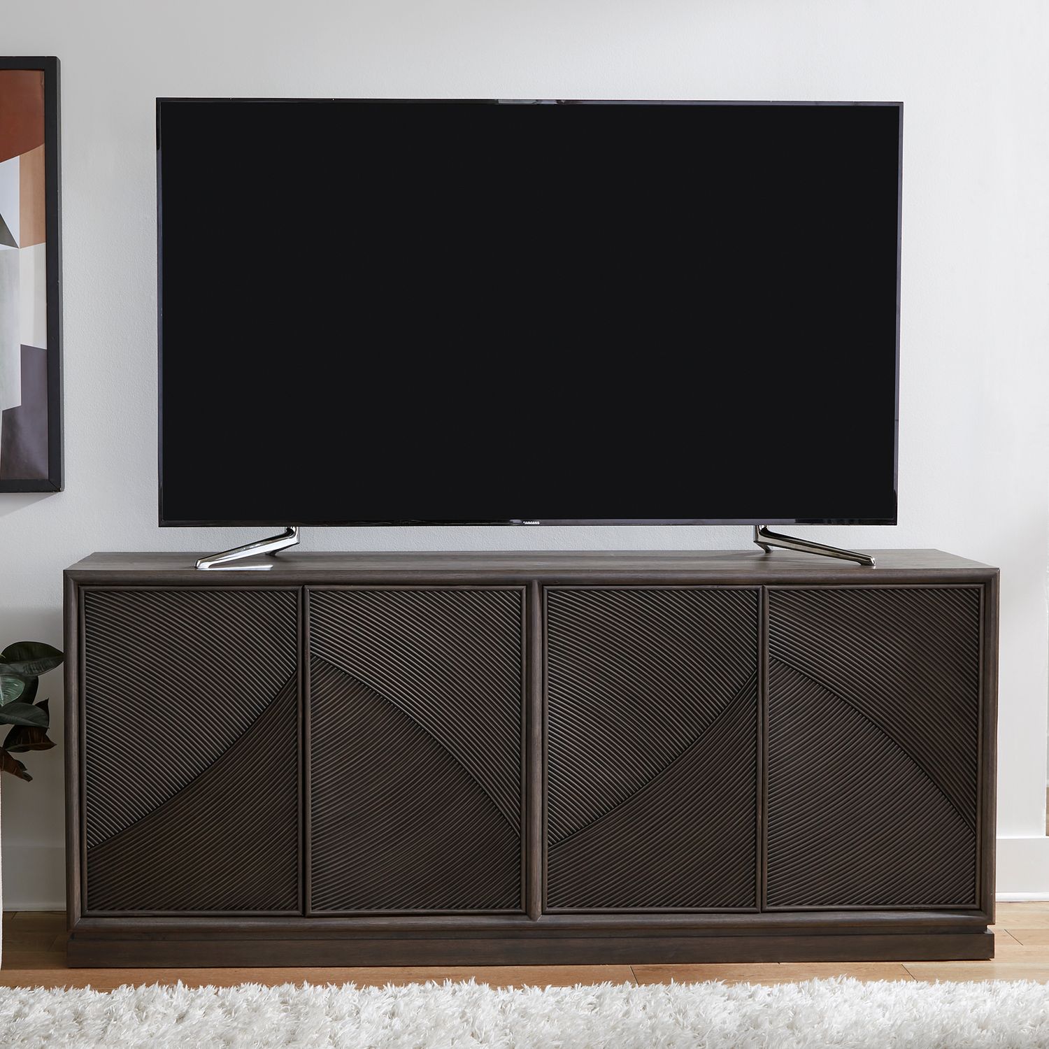 Dahlia 80-Inch 4-Door Accent Console | Modern Sideboard