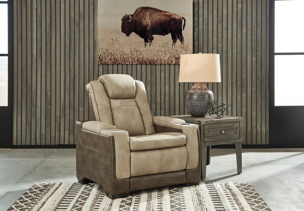 Ashley Next-Gen Durapella Polyester/PU Dual Power Reclining Living Room Set