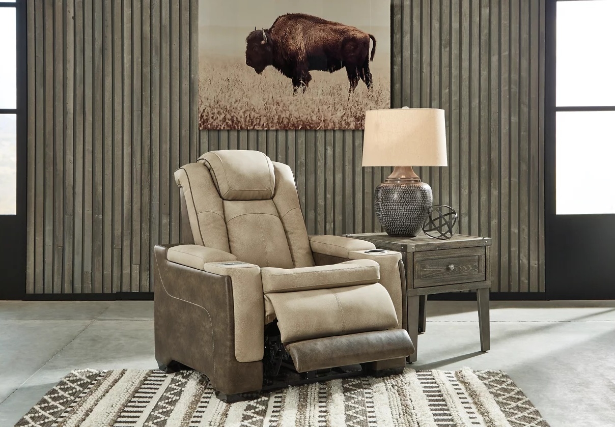 Ashley Next-Gen Durapella Polyester/PU Dual Power Reclining Living Room Set