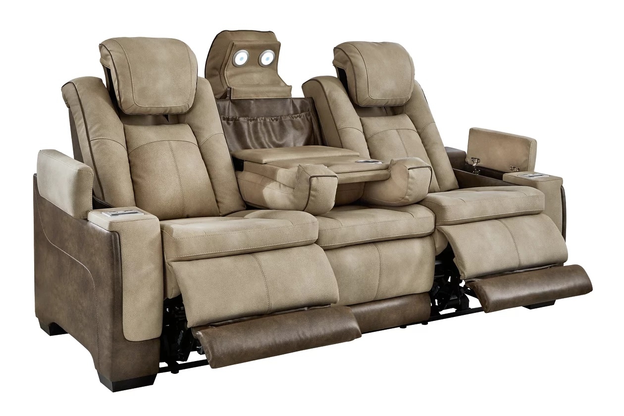 Ashley Next-Gen Durapella Polyester/PU Dual Power Reclining Sofa