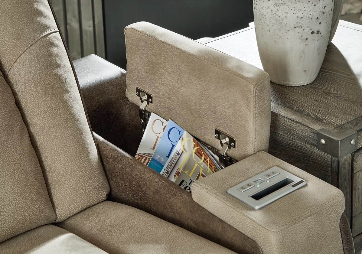 Ashley Next-Gen Durapella Polyester/PU Dual Power Reclining Living Room Set