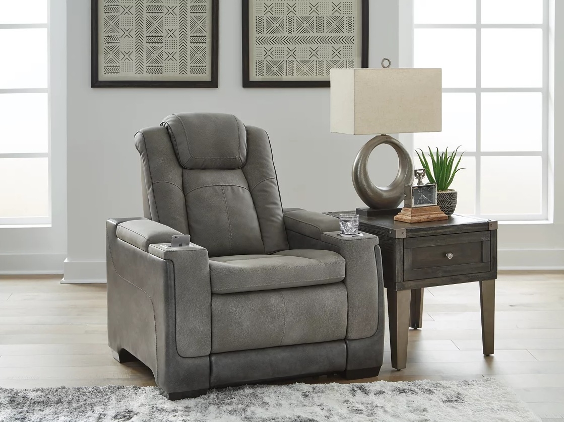 Ashley Next-Gen Durapella Polyester/PU Dual Power Reclining Chair