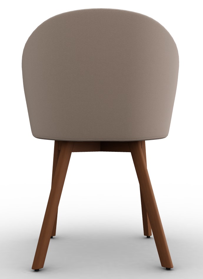 Holly Fab Upholstery/Wood Dining Armchair