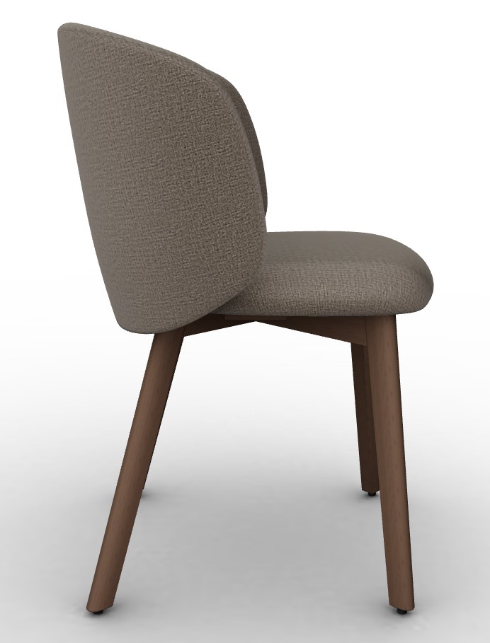 Sweel Upholstery/Wood Dining Chair