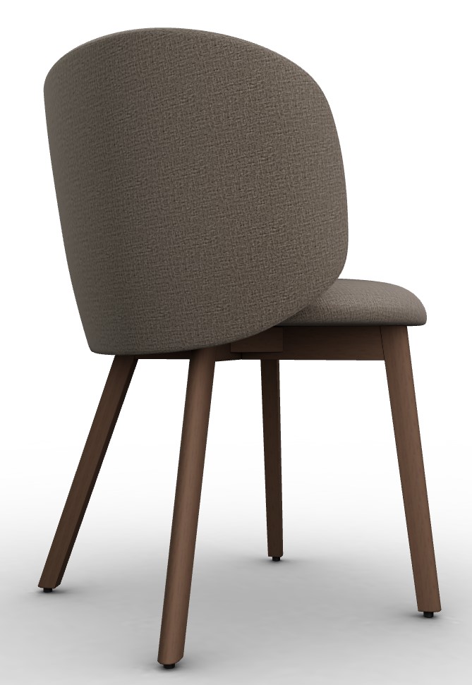 Sweel Upholstery/Wood Dining Chair