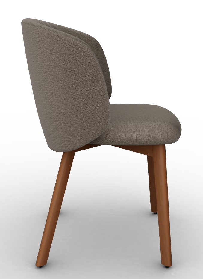 Sweel Kalix Fabric/Wood Dining Chair