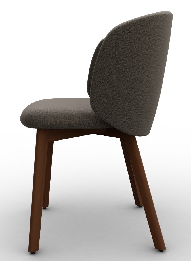 Sweel Kalix Fabric/Wood Dining Chair