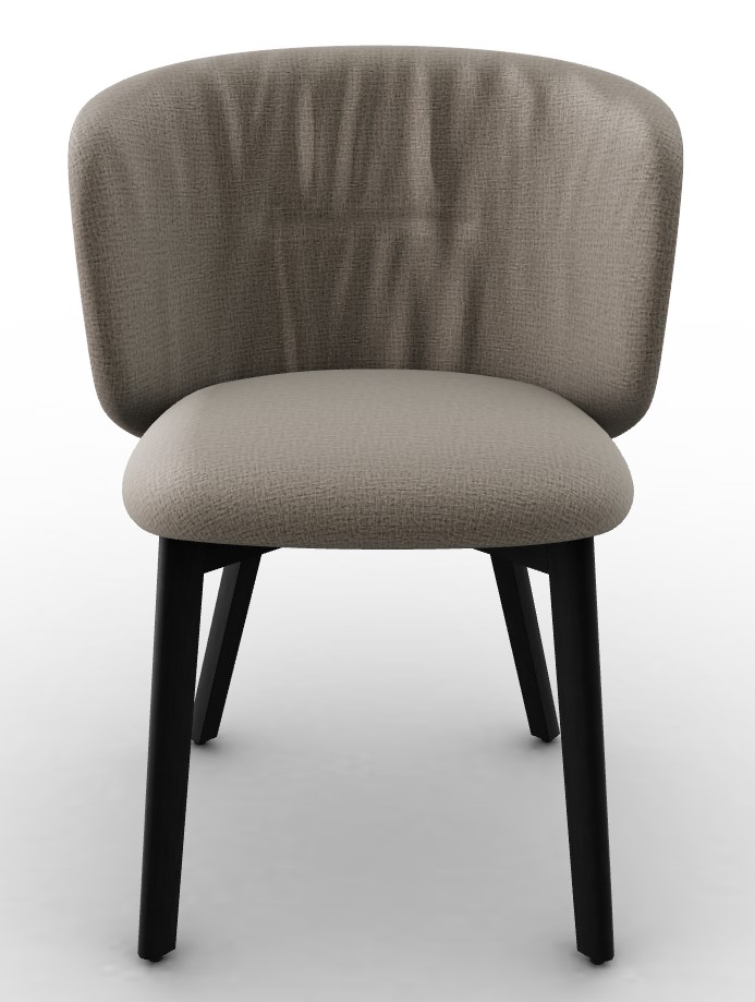 Sweel Upholstery/Wood Dining Chair