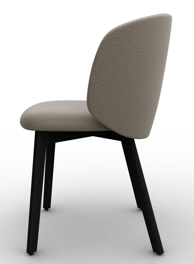 Sweel Upholstery/Wood Dining Chair