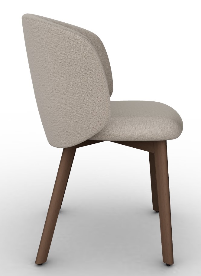 Sweel Kalix Fabric/Wood Dining Chair