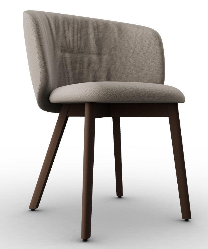 Sweel Kalix Fabric/Wood Dining Chair