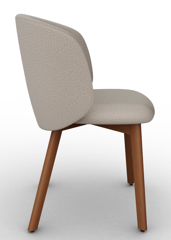 Sweel Upholstery/Wood Dining Chair